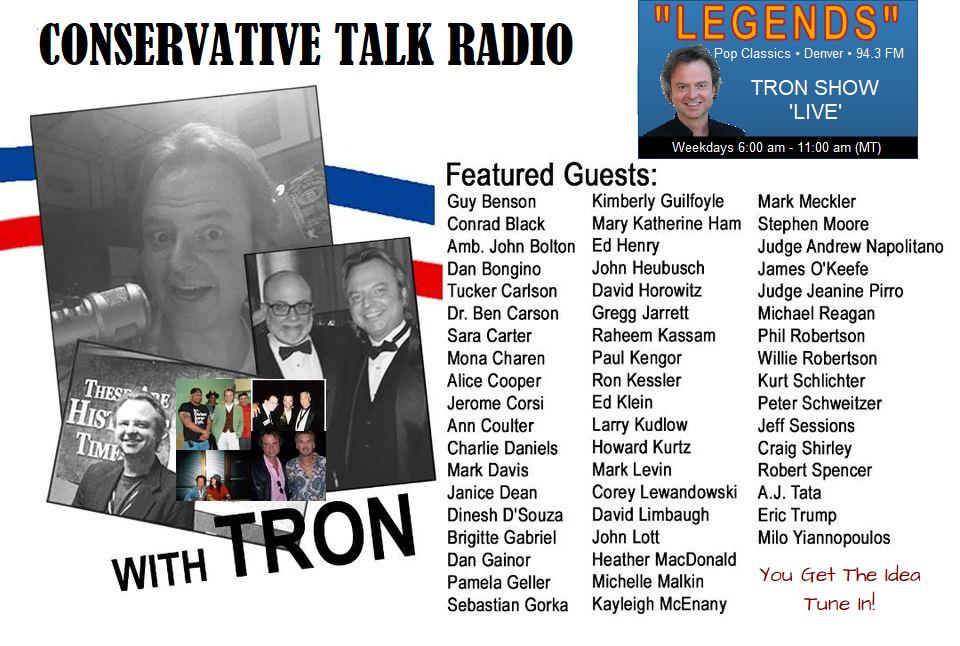 Conservative | Talk | Radio | Tron Show Live | Guests | Colorado | Listen